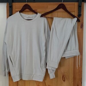 Cozy Gray Sweatshirt and Jogger Set